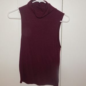 mock turtle neck top
